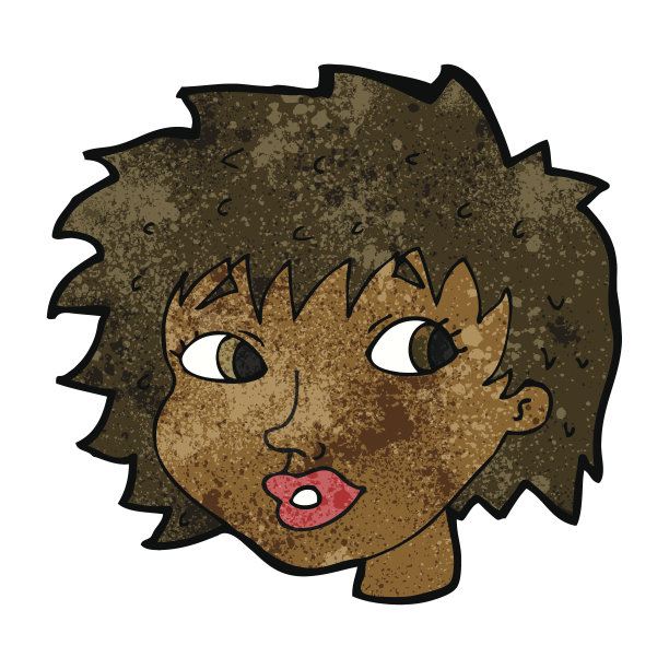 卡通惊讶的女人图片下载