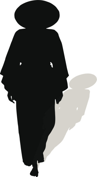 中文矢量剪影。图片下载