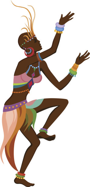 民族舞蹈非洲妇女图片下载