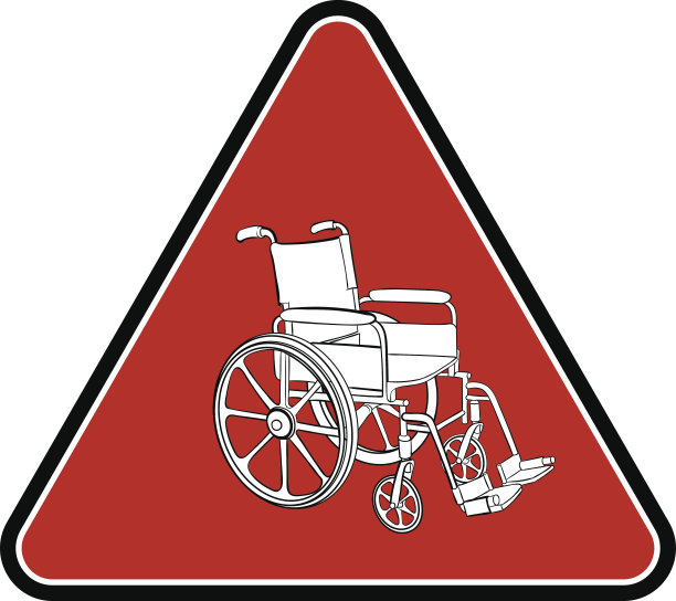 轮椅。矢量手绘插图图片下载