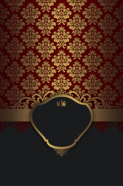 复古的背景与优雅的框架。图片下载