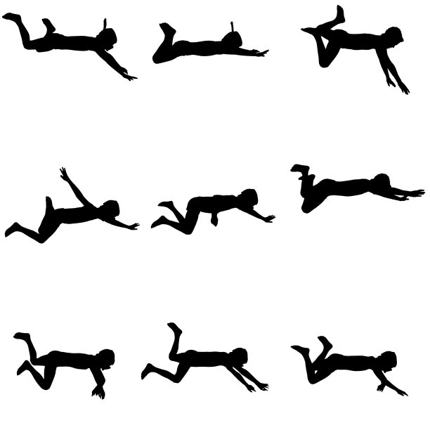 矢量剪影的一个孩子。图片下载