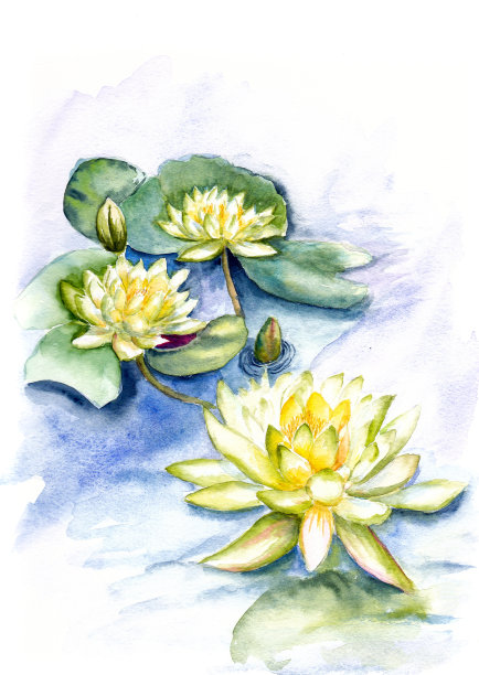 水彩画素材图片