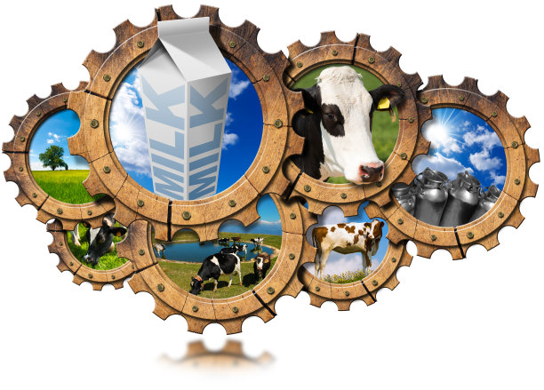 生产牛奶-加工的概念图片下载