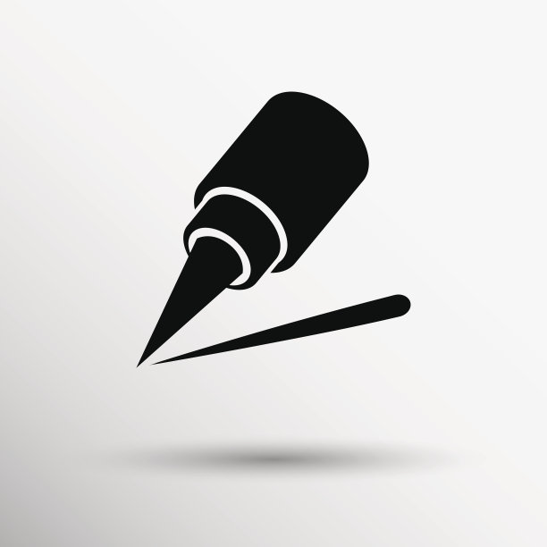 眼线刷图标铅笔化妆女孩时尚图片下载