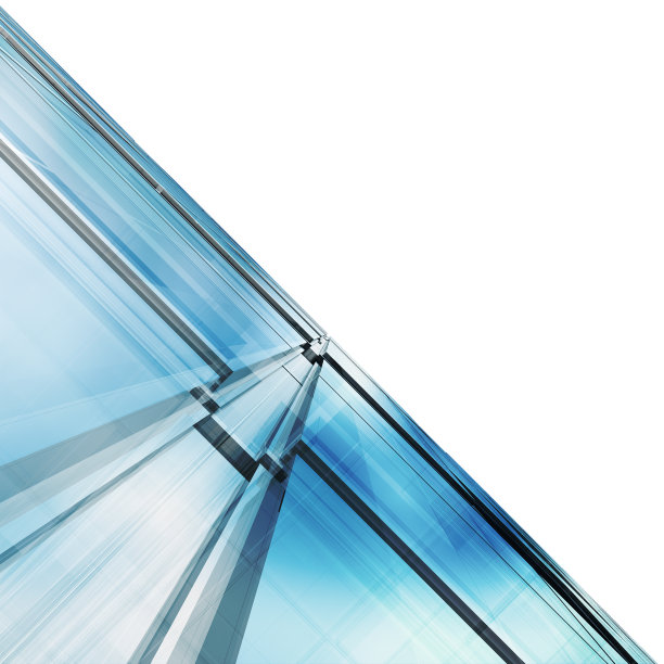 抽象建筑白色隔离图片下载