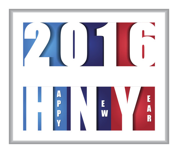 新年快乐2016墙纸设计图片下载