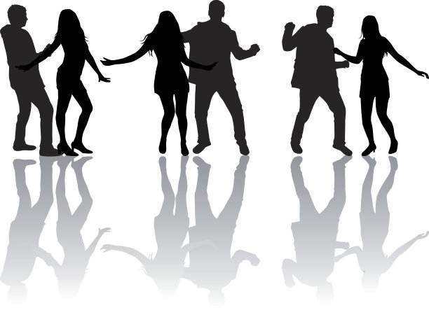 跳舞的轮廓图片下载