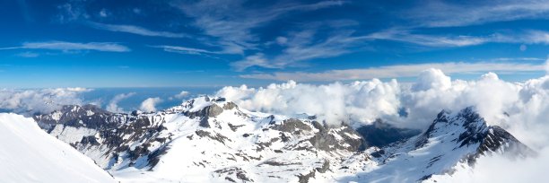 阿尔卑斯山在瑞士的全景图片下载