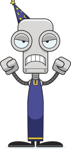 卡通愤怒精灵机器人图片下载