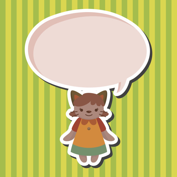 猫卡通主题元素图片下载