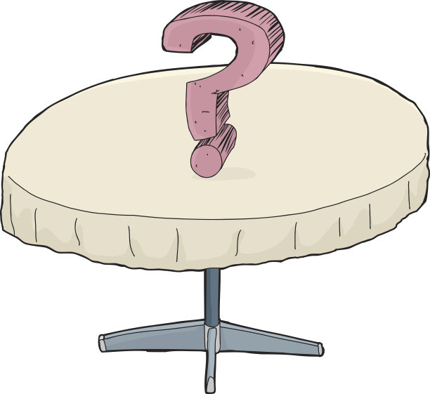 表格上的粉色问号图片下载