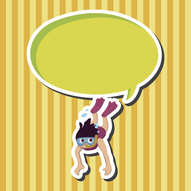 水上运动主题元素图片下载