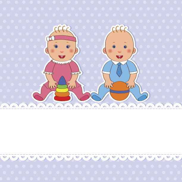 男婴和女婴是双胞胎图片下载