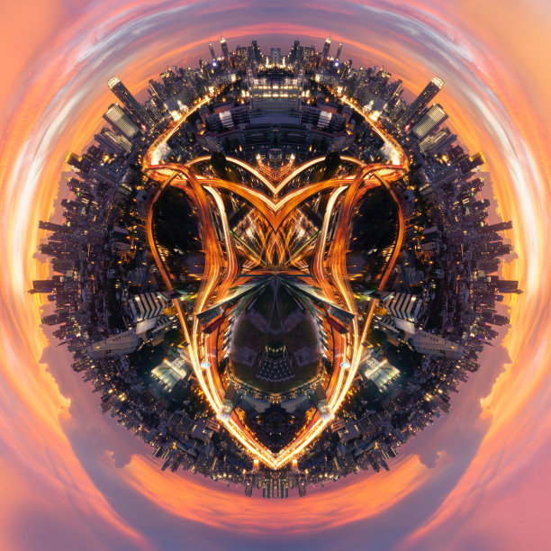 公路日落曼谷市中心图片下载