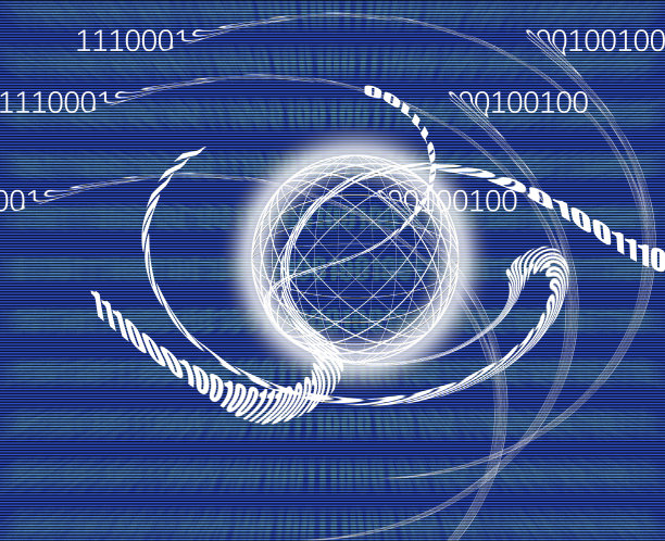 全球通信/数据传输-二进制编码图片下载