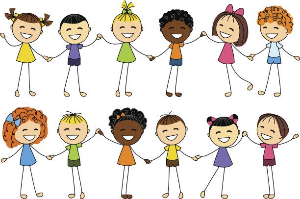 一组快乐的孩子图片下载