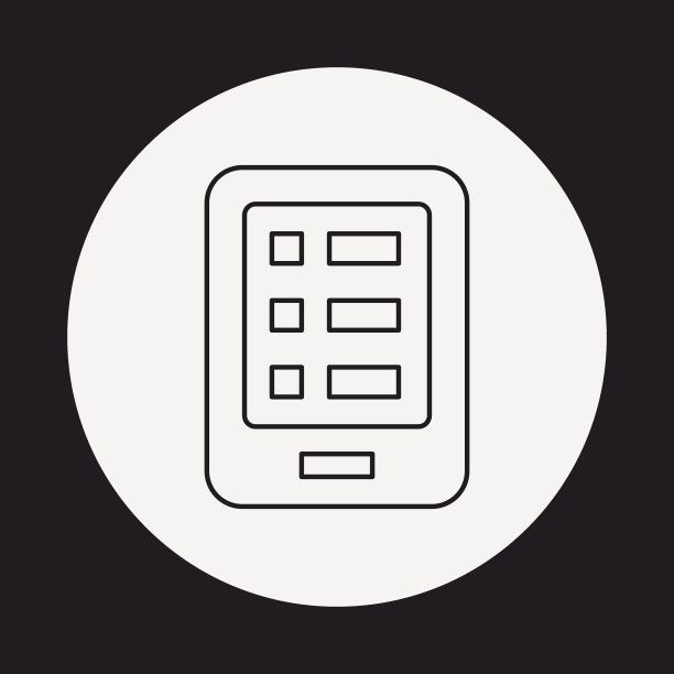 手机线条图标图片下载