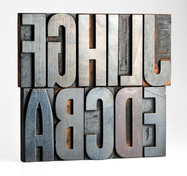 旧打印机上的字母图片下载