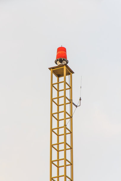 塔警告信号。图片下载