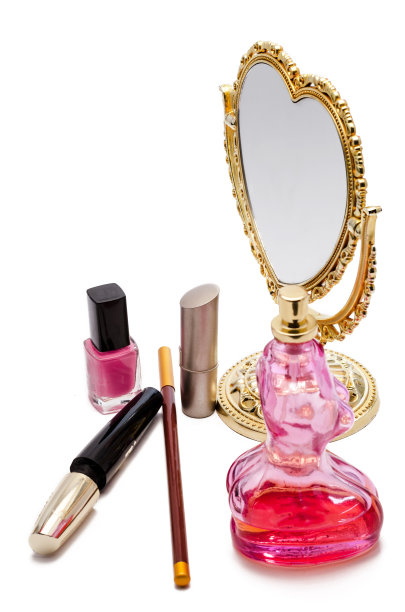 化妆品和镜子图片下载