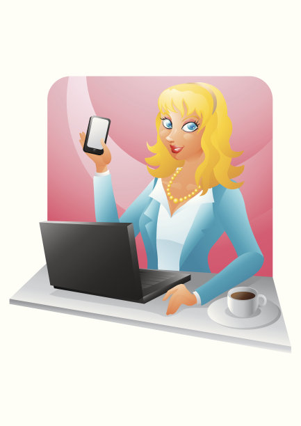 金发女商务人员图片下载