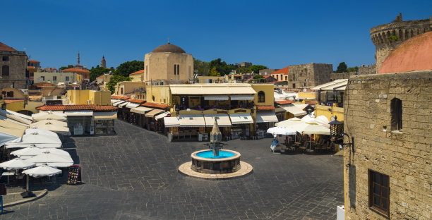 罗德老城和商店图片下载