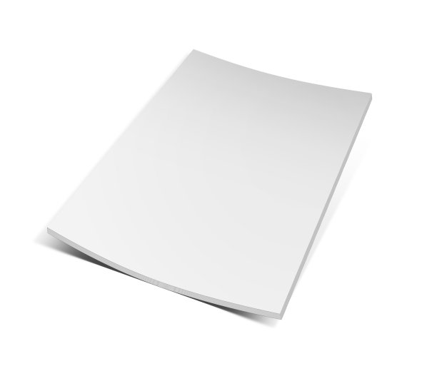 白色背景封面的空白书。图片下载