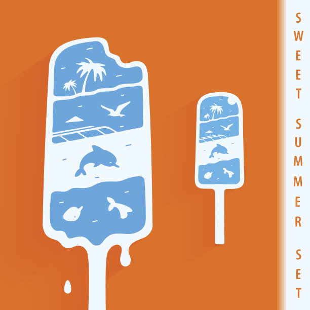 矢量符号甜夏图片下载