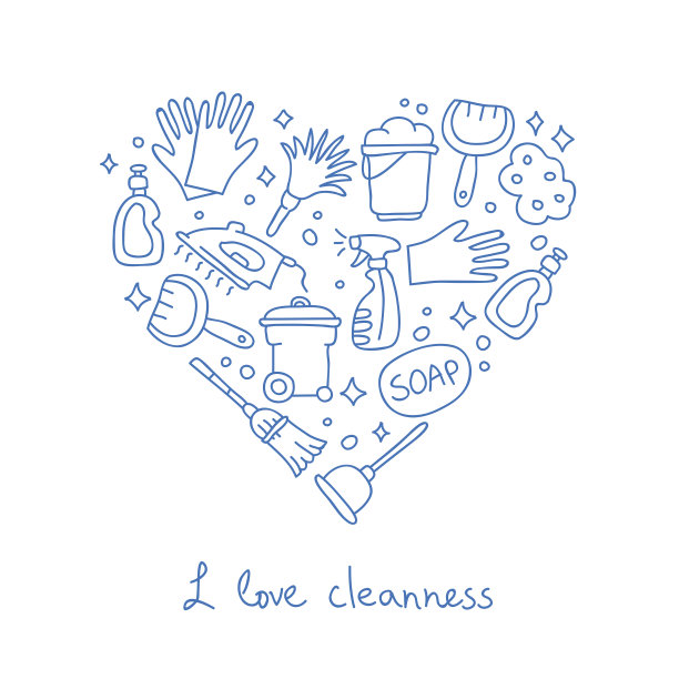 清洗。心形的图标图片下载