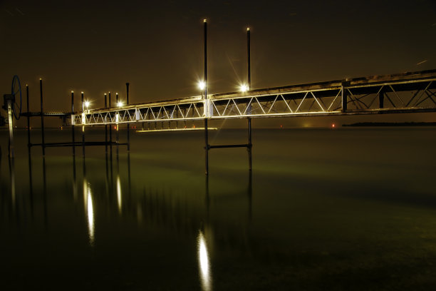 码头的海湾-长暴露图片下载