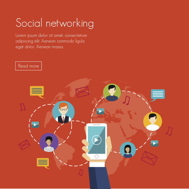 社交媒体网络营销图片下载