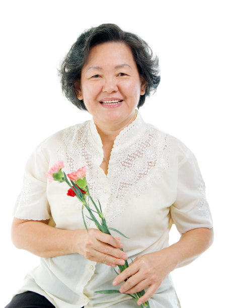 亚洲年长的女人素材图片