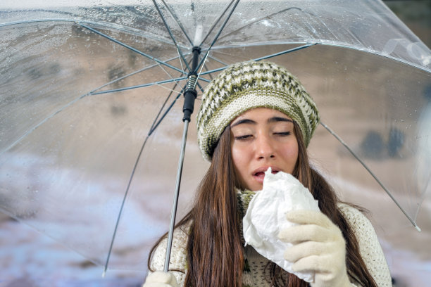 小女孩得了流感图片下载