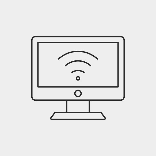 无线线条图标图片下载