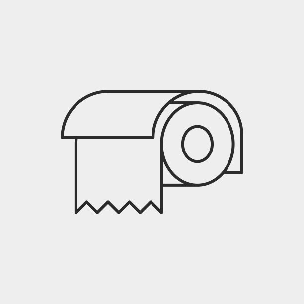 纸巾线条图标图片下载