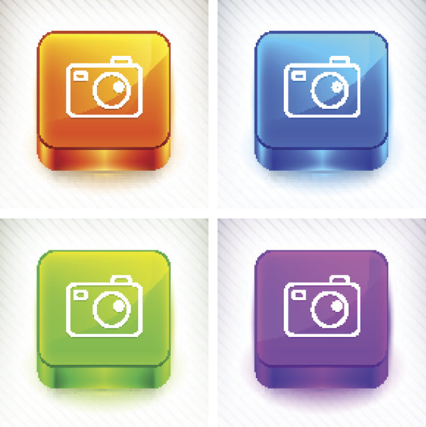数码相机上的颜色方块按钮图片下载