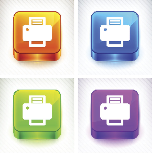 打印机上的颜色方形按钮图片下载