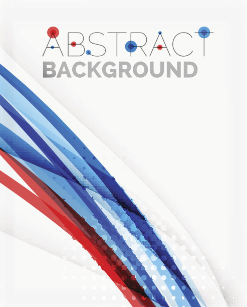 鲜蓝红波线图片下载