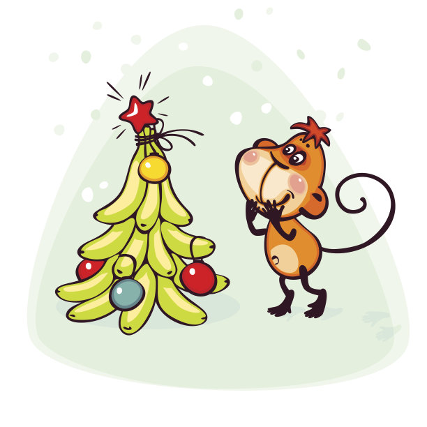 明信片2016只猴子图片下载