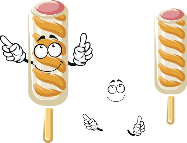 冰淇淋棒卡通人物图片下载