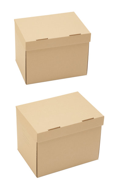 白色纸板箱上有不同的角度图片下载