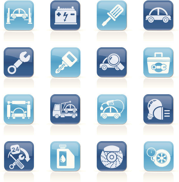 汽车服务保养图标图片下载