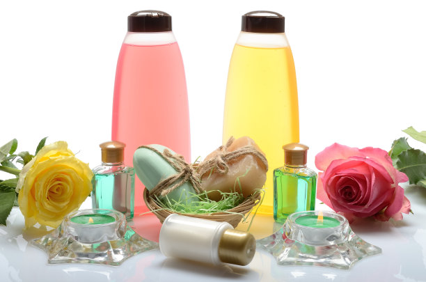 用于水疗，桑拿，身体护理-肥皂，香波花图片下载