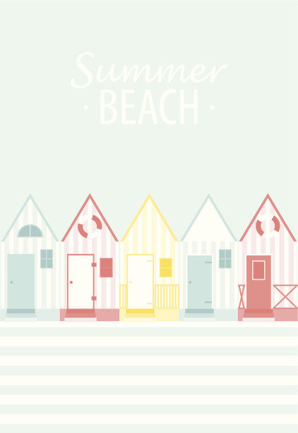 海滩小屋图片下载