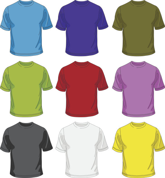 男人的t恤模板图片下载
