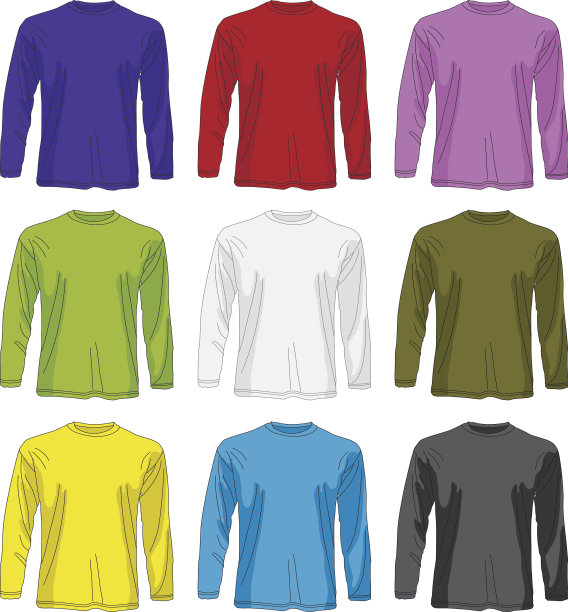 男子长袖t恤图片下载