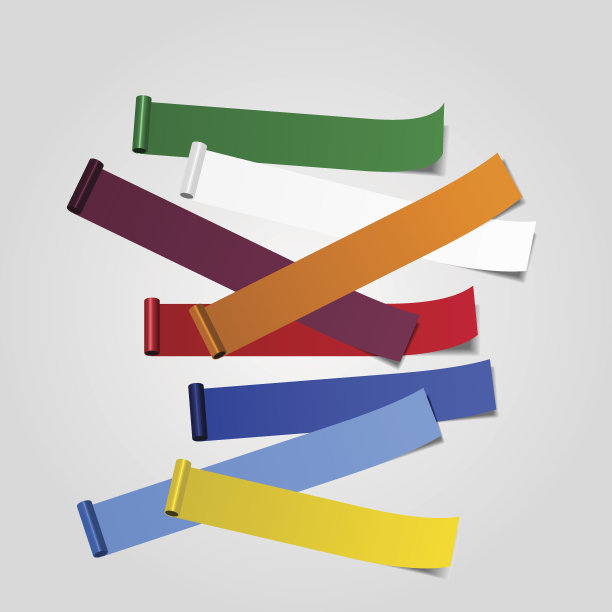 抽象的旗帜模板。矢量图图片下载