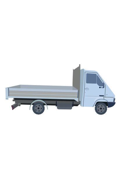 白色背景上的卡车图片下载