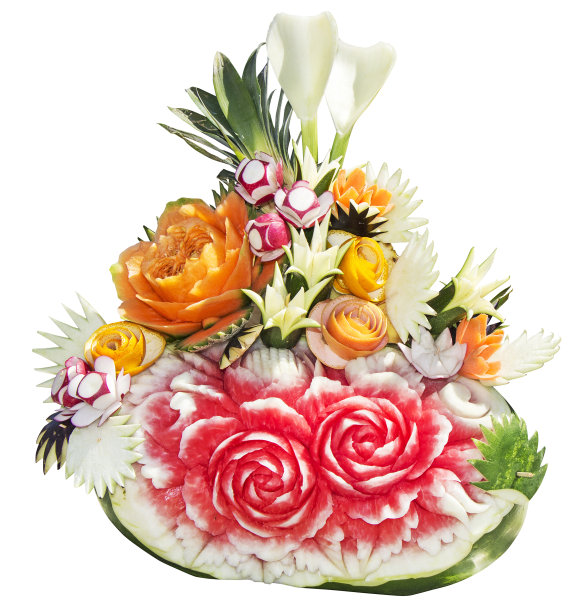 水果和蔬菜的雕塑图片下载